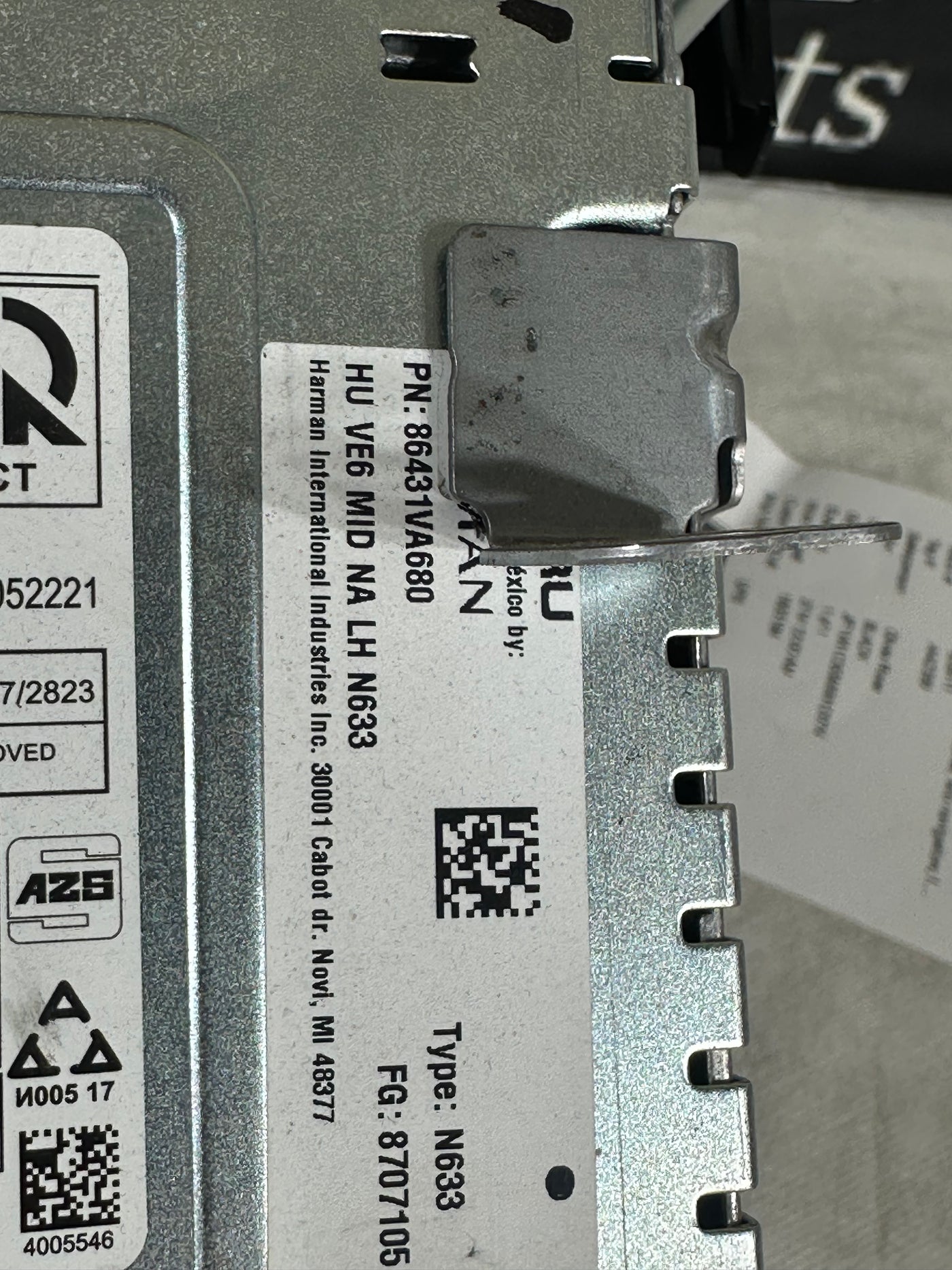 2021 Subaru WRX Radio Receiver & Display 86431VA680 OEM