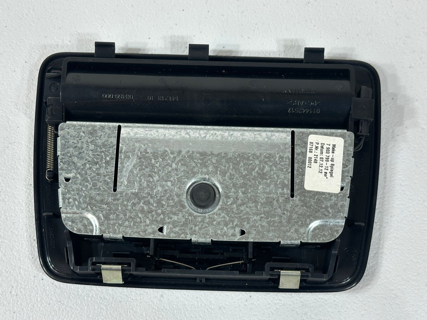 10-15 OEM BMW F02 F04 740 750 Rear Vanity Makeup Light Mirror Anthracite OEM