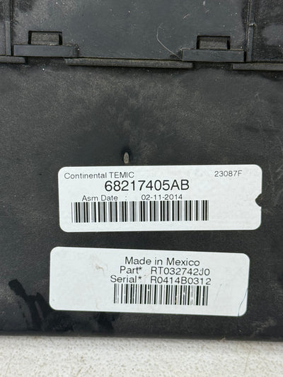 DODGE GRAND CARAVAN TOWN COUNTRY FUSE BOX TIPM 2014 68217405AB OEM