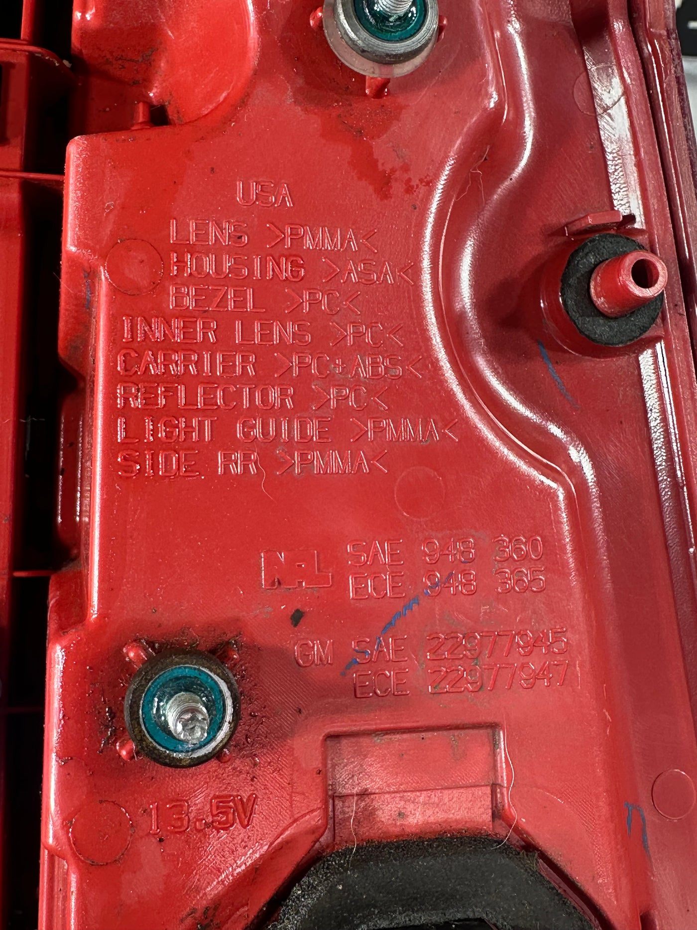 2013-2018 CADILLAC ATS REAR LEFT DRVER SIDE TAIL LIGHT TAILLIGHT LAMP OEM