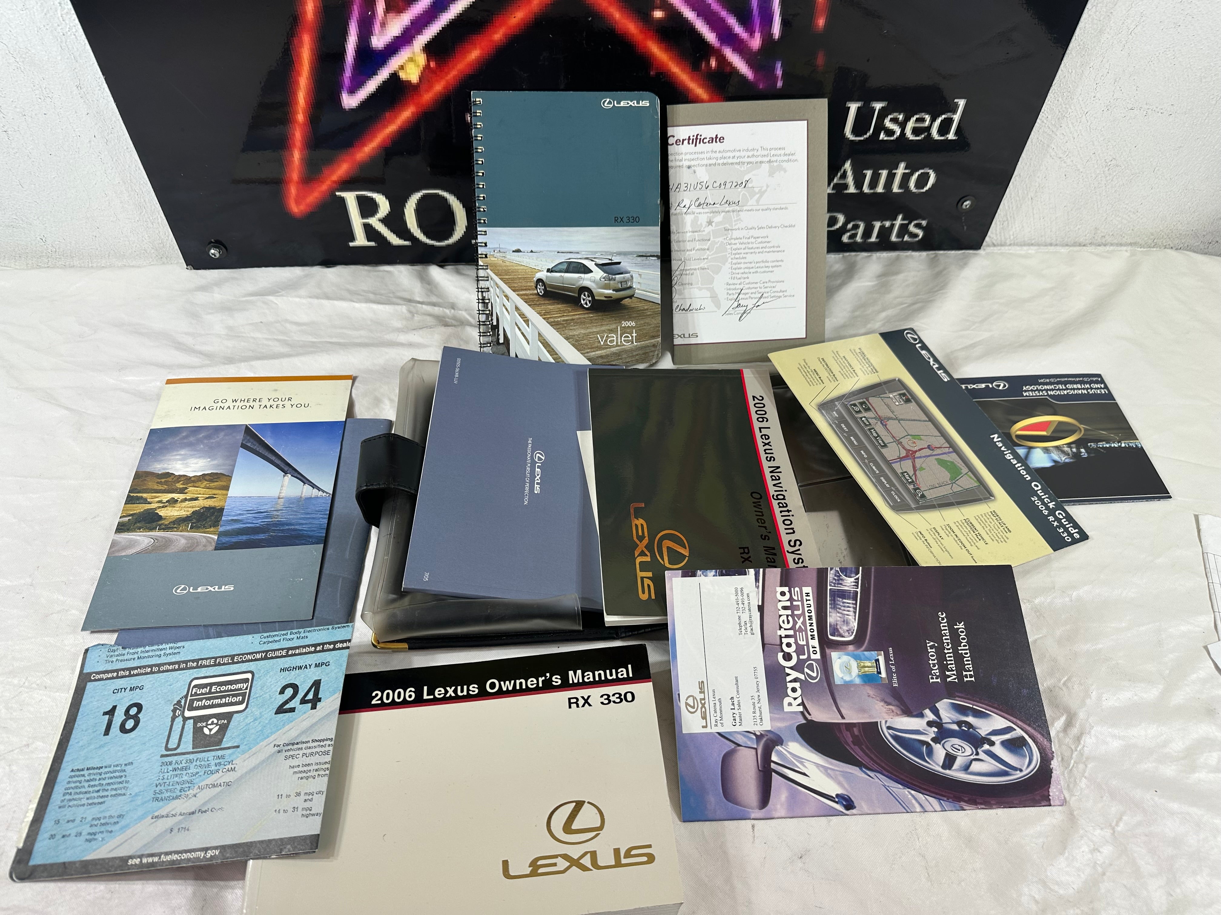 GENUINE LEXUS RX 350 2006-2009 OWNERS MANUAL HANDBOOK NAVIGATION WALLE ...