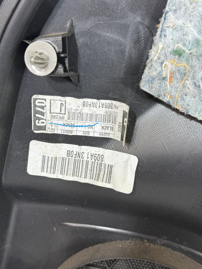 13-17 Nissan Leaf Front Door Trim Panel Left Front Driver Side Black Cloth OEM