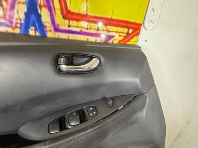 13-17 Nissan Leaf Front Door Trim Panel Left Front Driver Side Black Cloth OEM