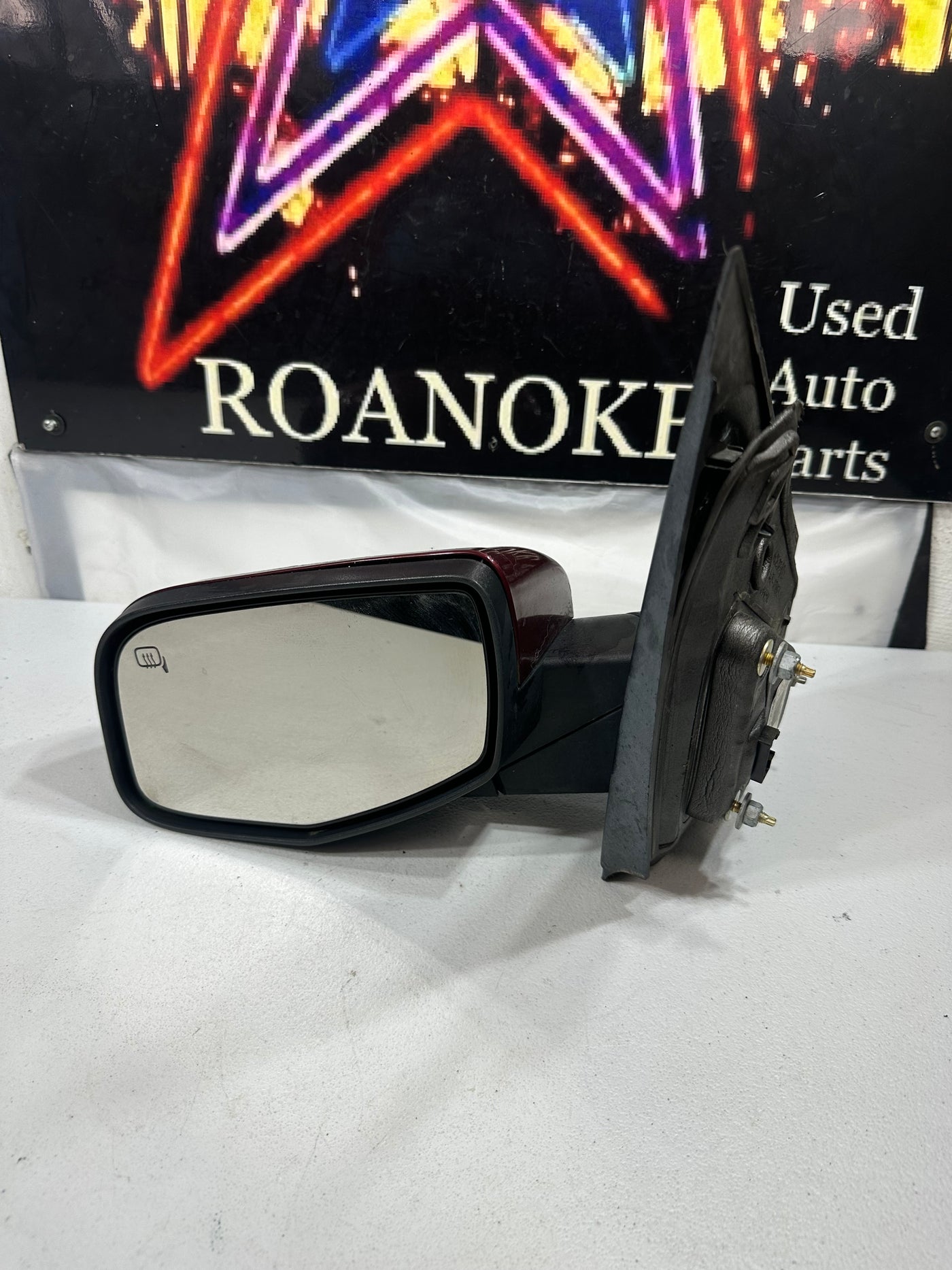 2008-2009 Ford Taurus X Driver Left Mirror Power heated Burgundy OEM