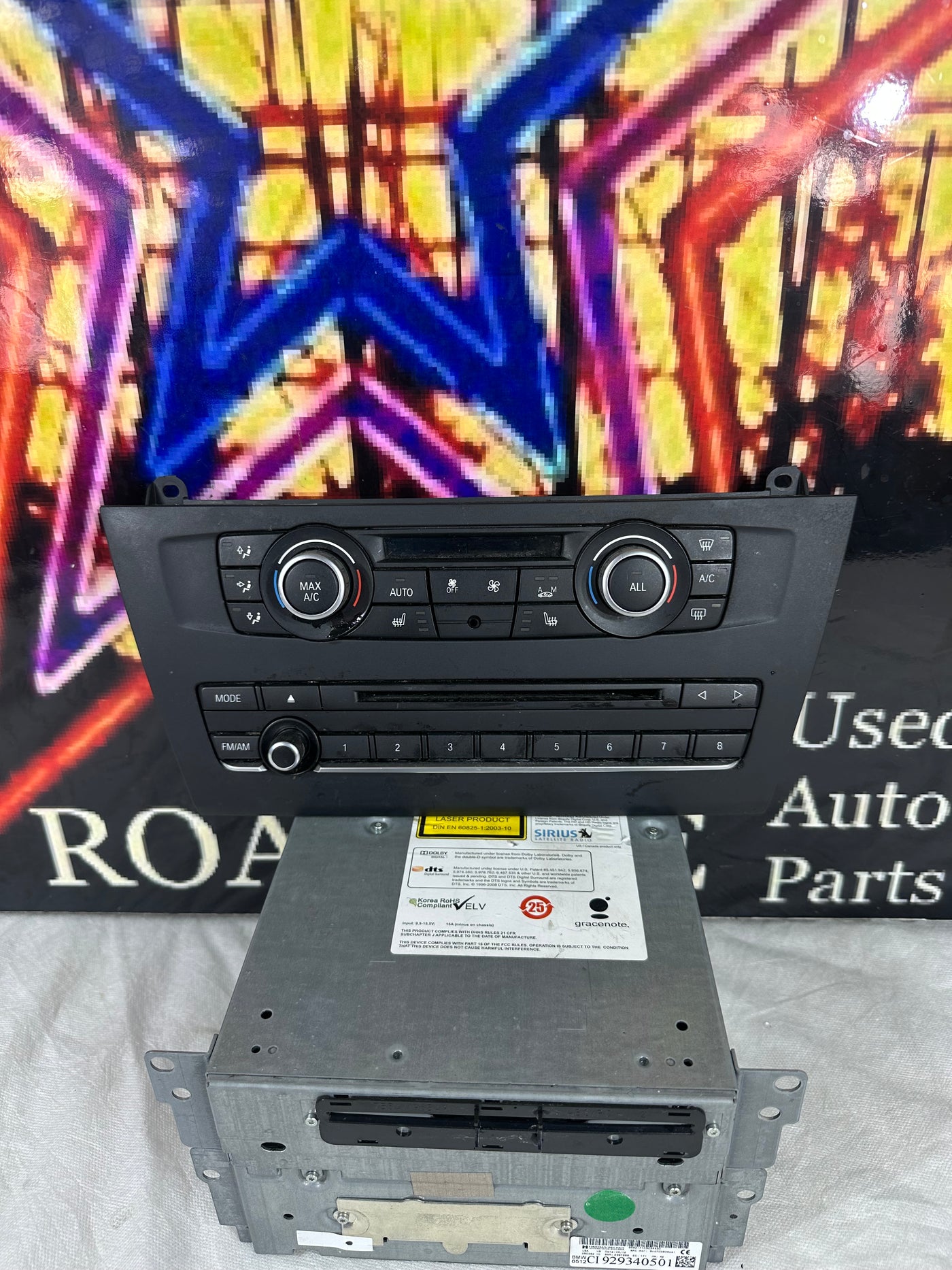 2013 BMW X3 Radio Stereo Audio Navigation CD Player Receiver W/ Climate Control