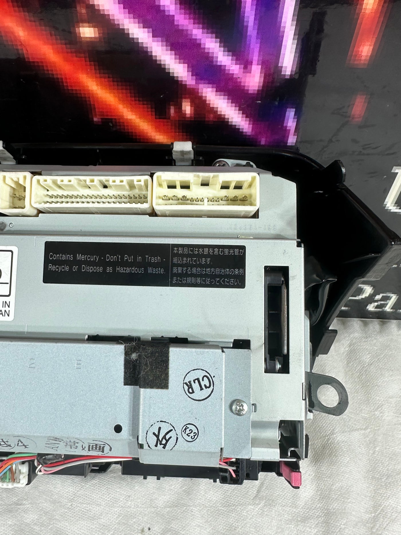 2006-2009 Toyota Prius Radio Info Screen Display With Rear Cam 86110-47230