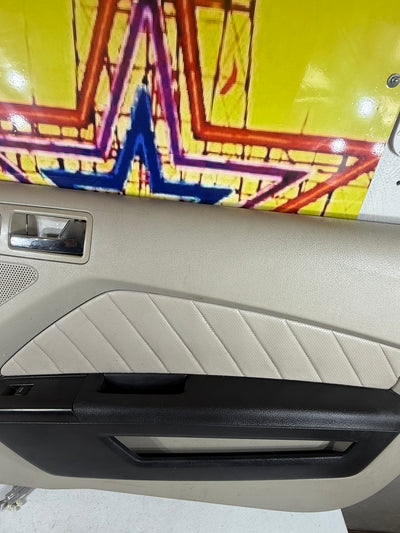 OEM 2010 - 2014 FORD MUSTANG COUPE RIGHT PASSENGER DOOR PANEL BEIGE SHAKER