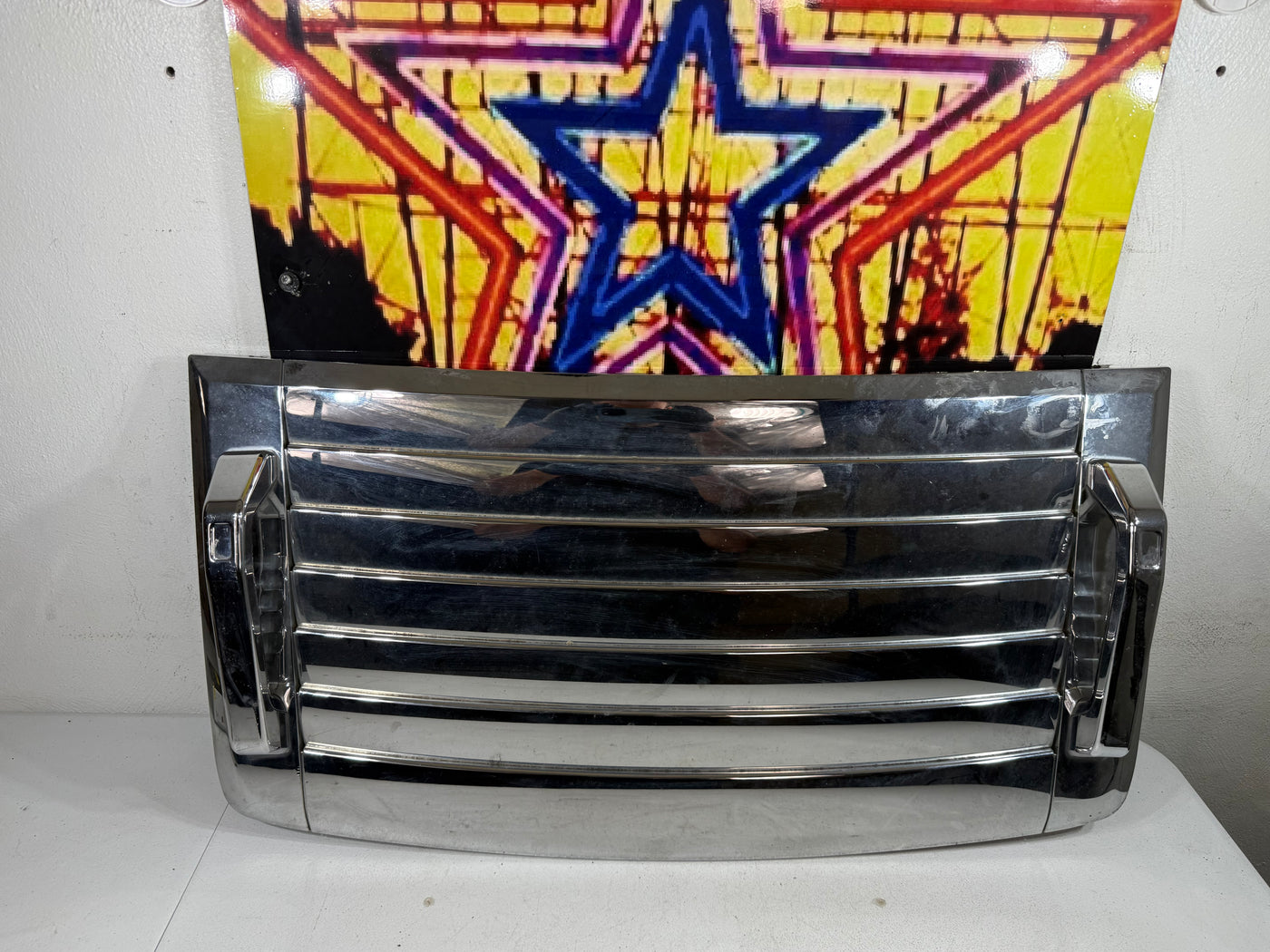 03-07 Hummer H2 Front Hood Bonnet Air Grille Louver Cover Panel 15063080 OEM