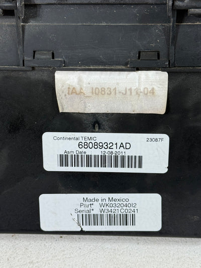 2012 DURANGO GRAND CHEROKEE TIPM INTEGRATED POWER MODULE FUSE BOX OEM 68089321AD