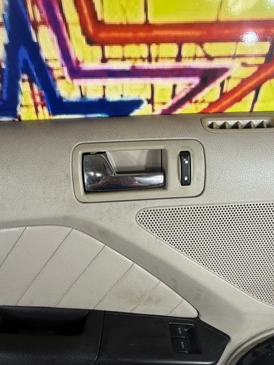 OEM 2010 - 2014 FORD MUSTANG COUPE LEFT DRIVER DOOR PANEL BEIGE SHAKER