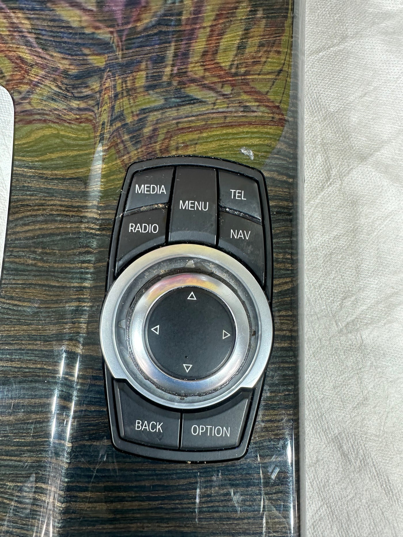 2011-2017 BMW X3 CENTER CONSOLE SHIFTER TRIM BEZEL PANEL W/SPORT PARK SWITCH OEM