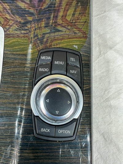 2011-2017 BMW X3 CENTER CONSOLE SHIFTER TRIM BEZEL PANEL W/SPORT PARK SWITCH OEM