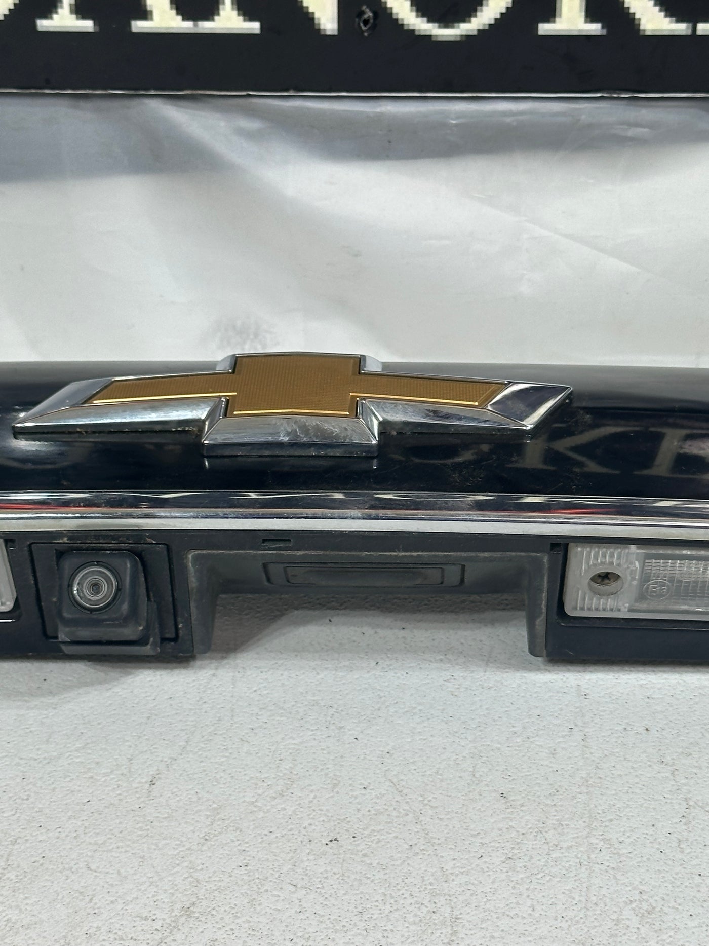2016-2019 Chevrolet Spark Rear Liftgate Trim Molding With Backup Camera Black OEM