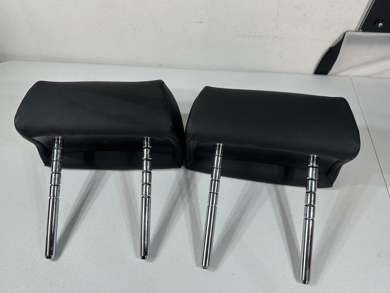 2008-2011 Mercedes C300 W204 Rear Back Seat Headrest Set Black OEM AK2107107