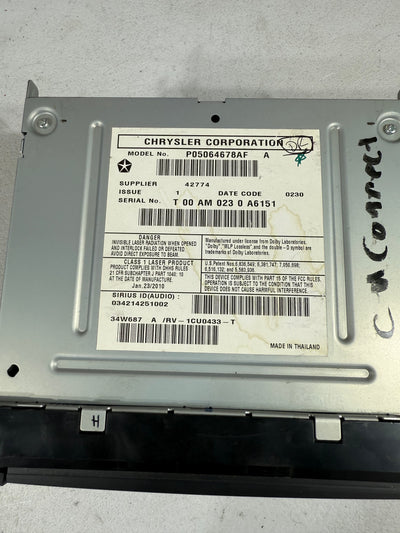 Jeep Dodge Chrysler MyGig CD DVD Radio High RBZ Wrangler Caravan Ram UCONNECT