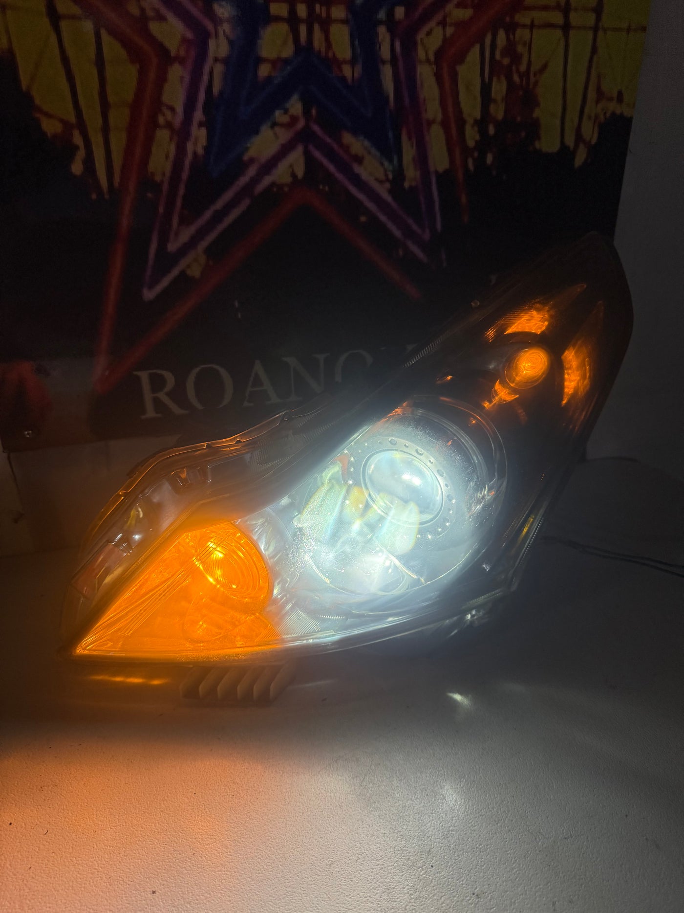 2010-2013 Infiniti G25 G37 Sedan Front Left Side Xenon HID Headlight OEM SMOKED