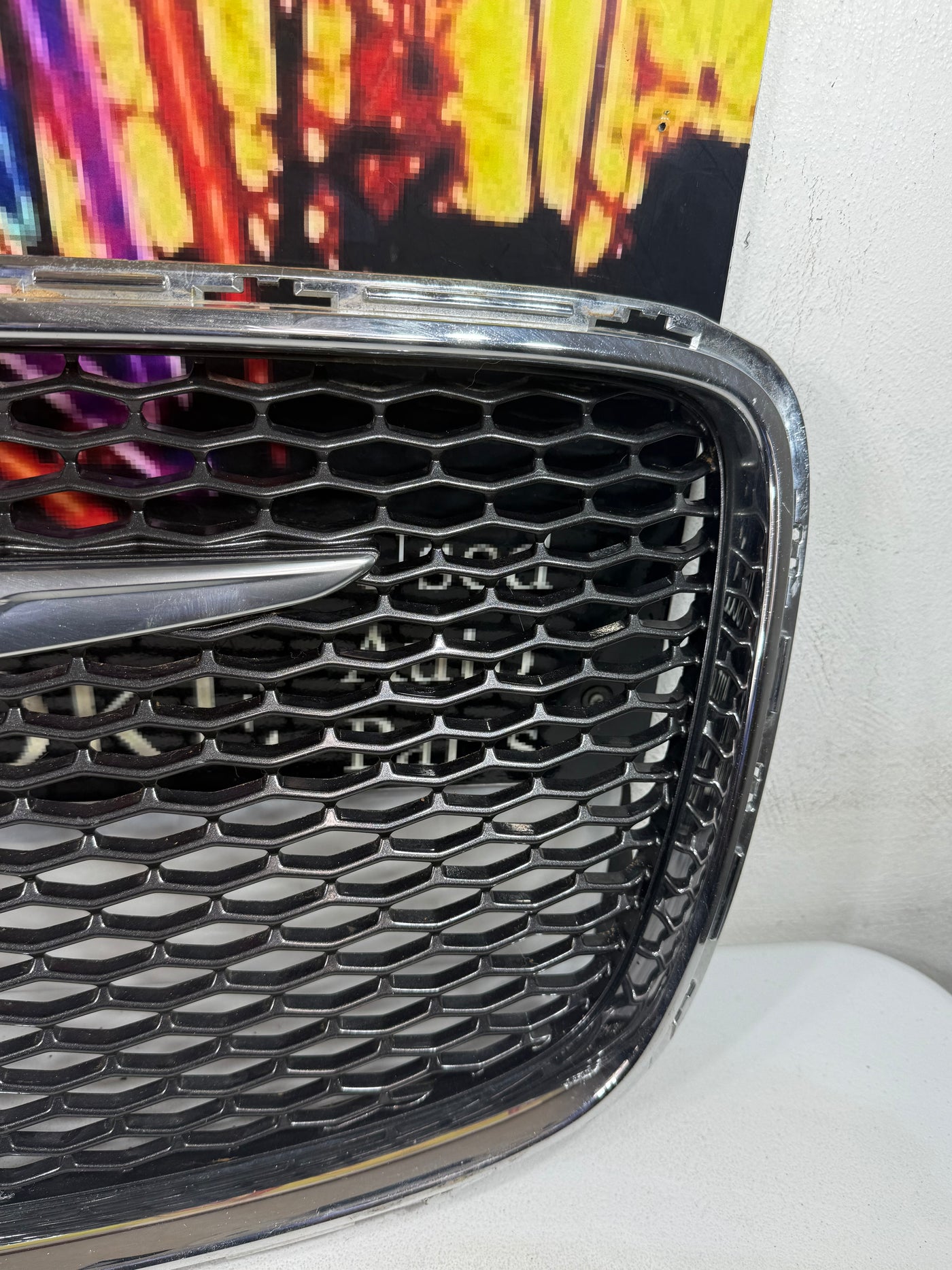 15-23 Chrysler 300 Front UPPER Bumper Grille Grill Honeycomb Mesh Chrome OEM