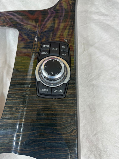 2011-2017 BMW X3 CENTER CONSOLE SHIFTER TRIM BEZEL PANEL W/SPORT PARK SWITCH OEM