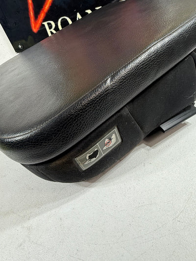 2002-2008 Dodge Ram 1500 Center Console Black Leather Armrest Lid OEM