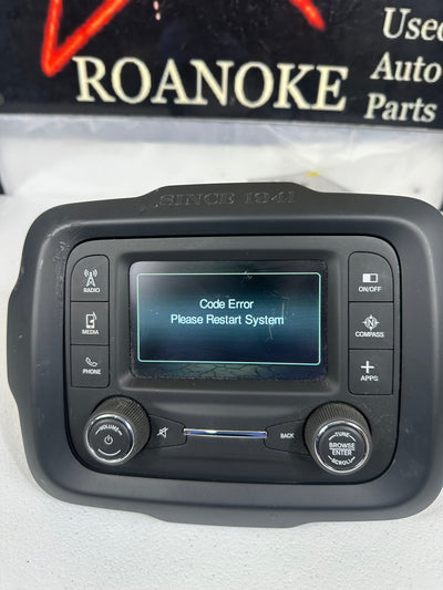 2015-2017 Jeep Renegade Radio Receiver 5" Display Screen With Satellite OEM