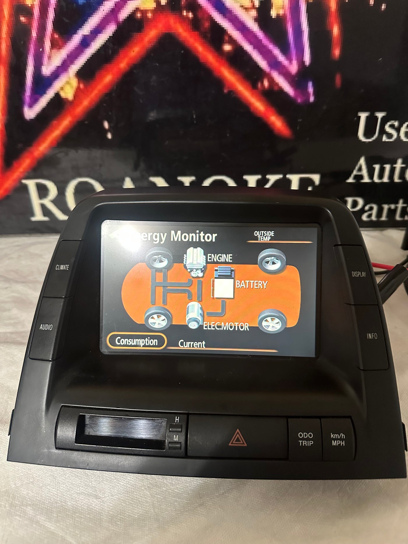 2006-2009 Toyota Prius Radio Info Screen Display With Rear Cam 86110-47230