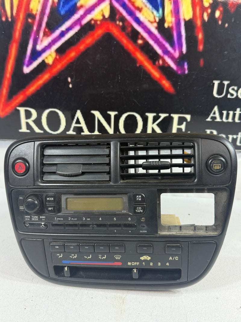 1996 - 1998 HONDA CIVIC OEM  CENTER DASH AC/ HEATER CLIMATE CONTROL UNIT STEREO