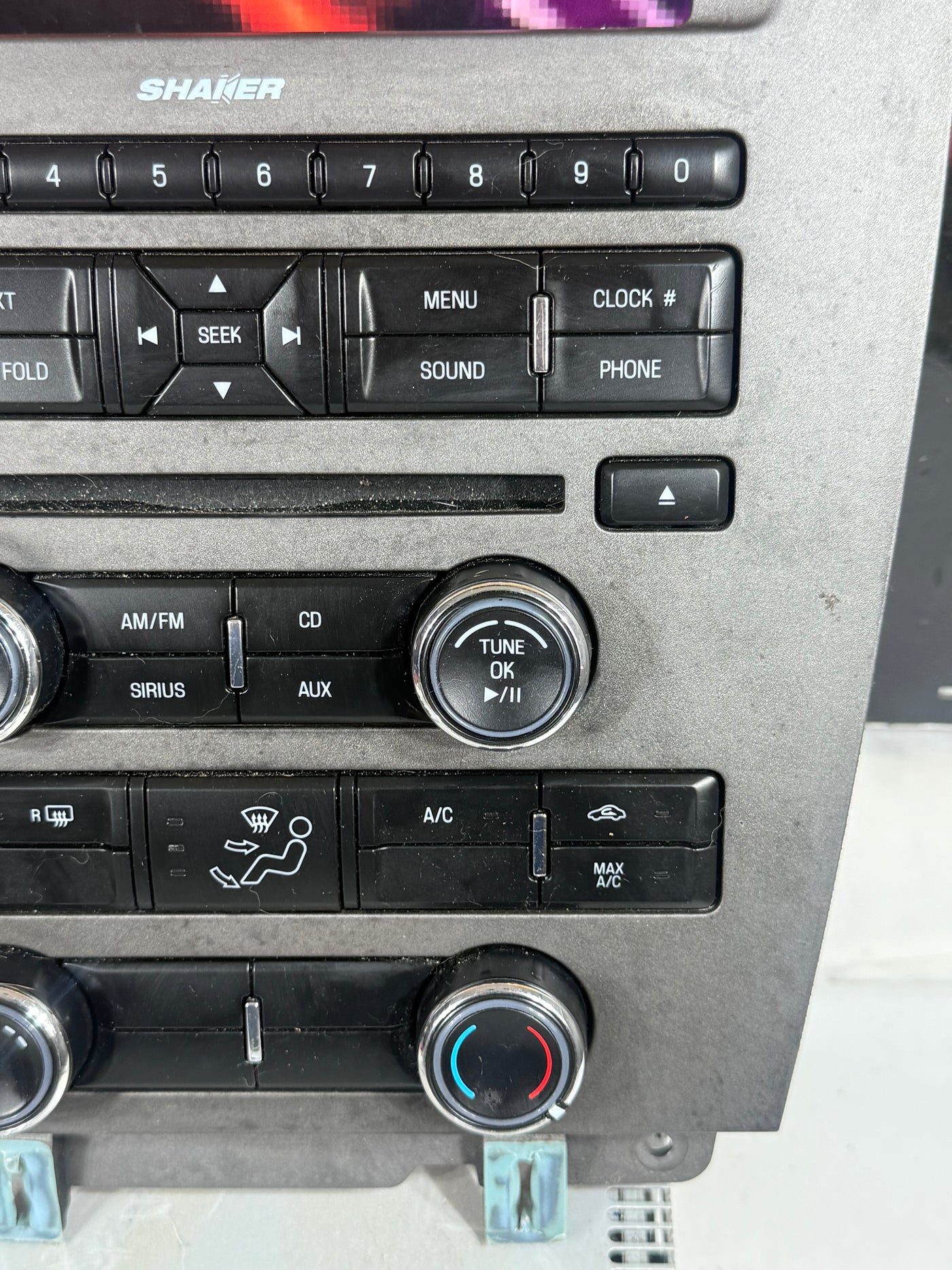 2010 2012 Mustang Shaker Audio Radio Control Panel Receiver Small Display TESTED