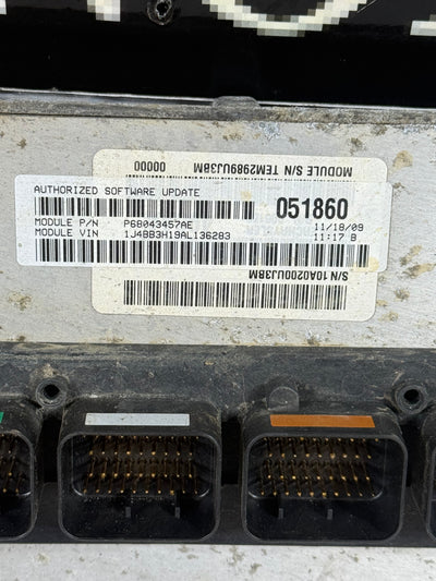 Jeep Wrangler JK 2010 3.8L AT ECU PCM Engine Computer OEM P68043457AE