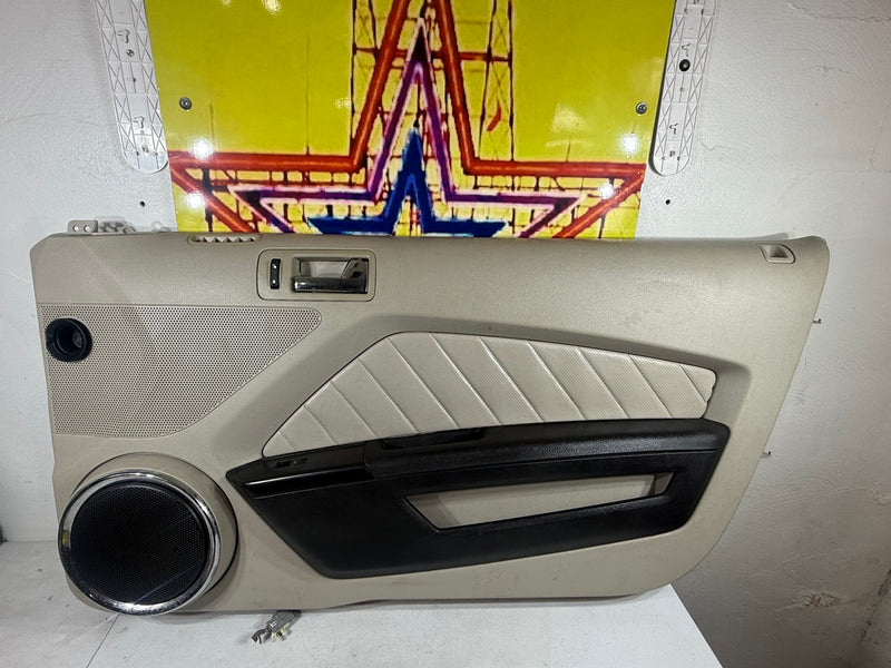 OEM 2010 - 2014 FORD MUSTANG COUPE RIGHT PASSENGER DOOR PANEL BEIGE SHAKER