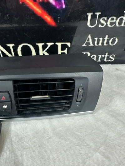 BMW 11-18 F25 F26 Front Dashboard Center Air Vent Grille Trim Assembly W/ Key