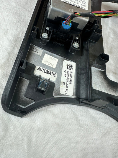 2011-2017 BMW X3 CENTER CONSOLE SHIFTER TRIM BEZEL PANEL W/SPORT PARK SWITCH OEM