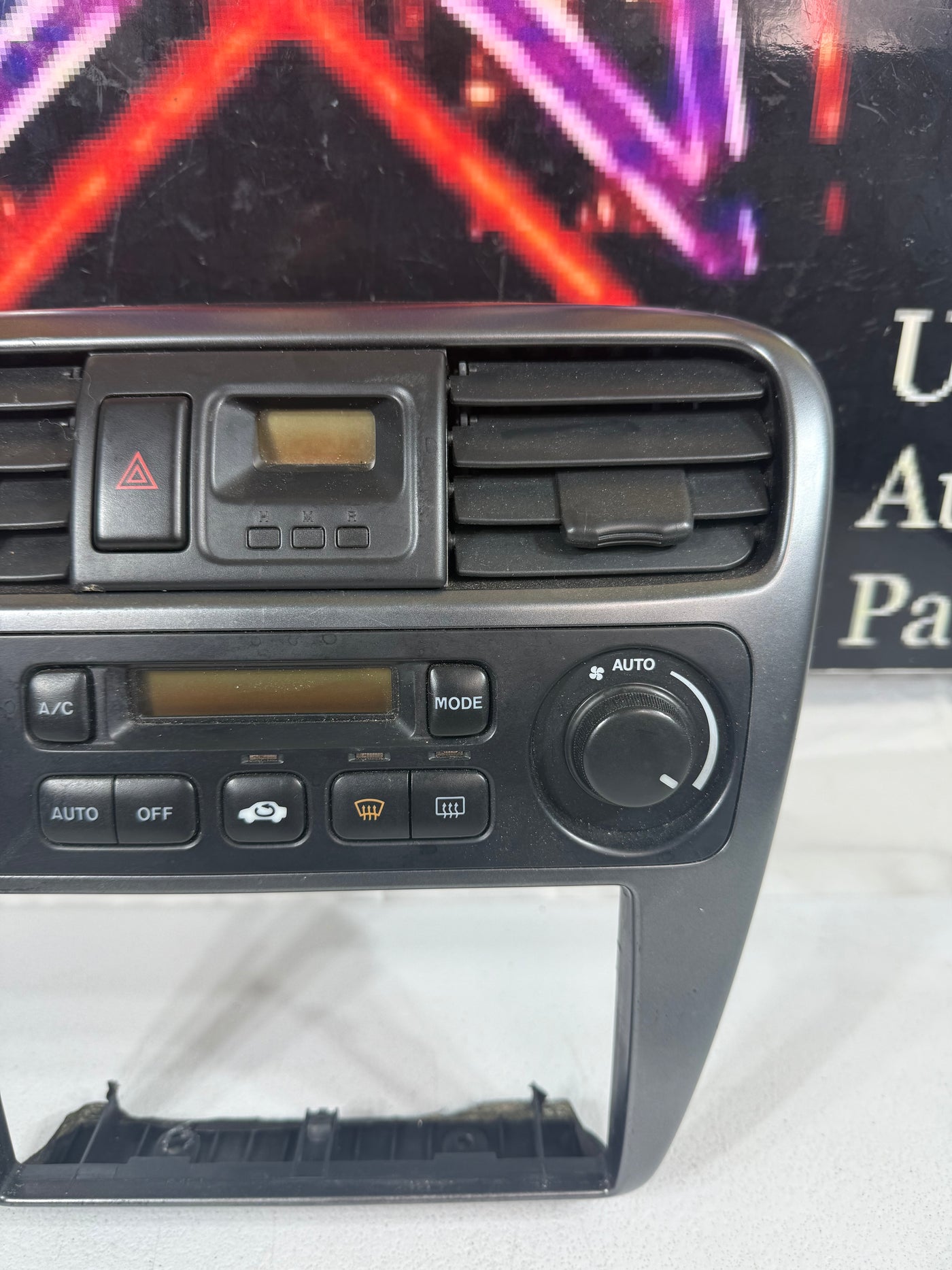 1998-2002 Honda Accord 2 DOORS Front radio Center Dash Bezel With Climate Control OEM