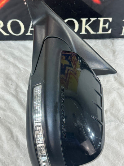 2011-2015 Ford Explorer Driver Left Side View Power Door Mirror Black OEM