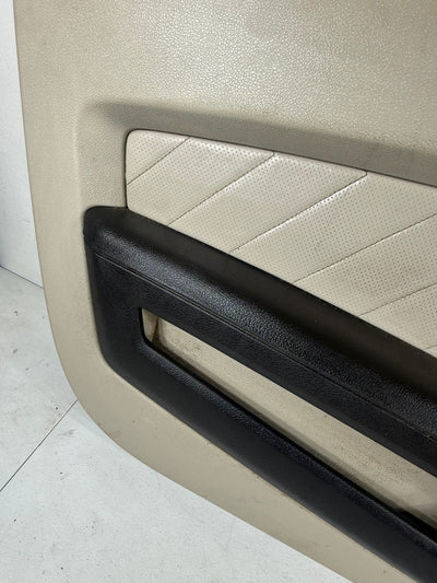 OEM 2010 - 2014 FORD MUSTANG COUPE LEFT DRIVER DOOR PANEL BEIGE SHAKER