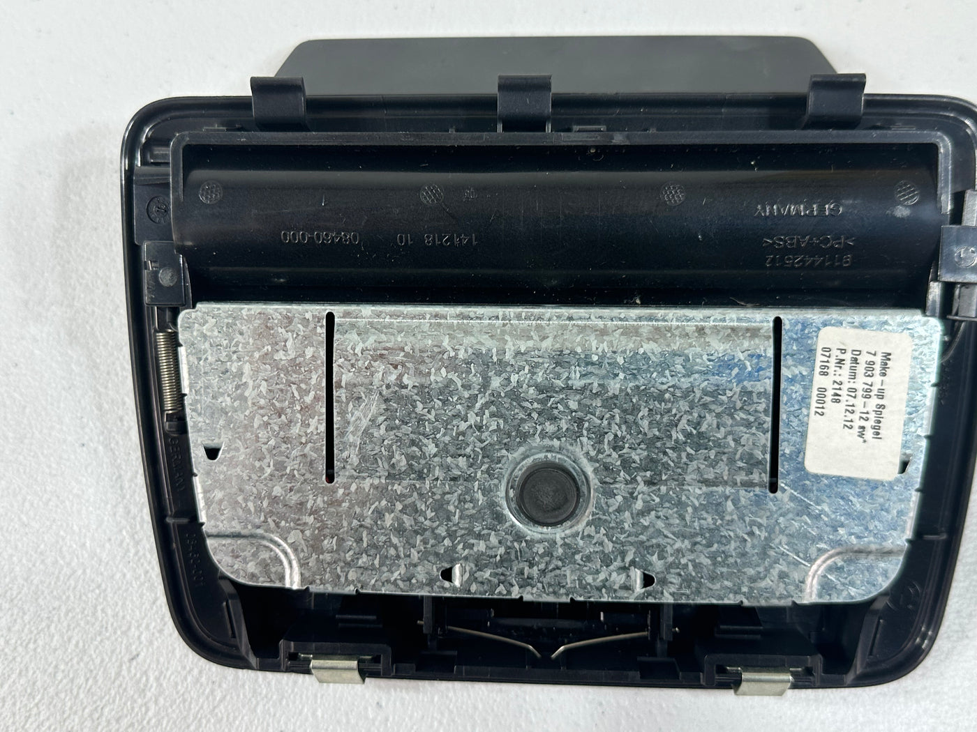 10-15 OEM BMW F02 F04 740 750 Rear Vanity Makeup Light Mirror Anthracite OEM