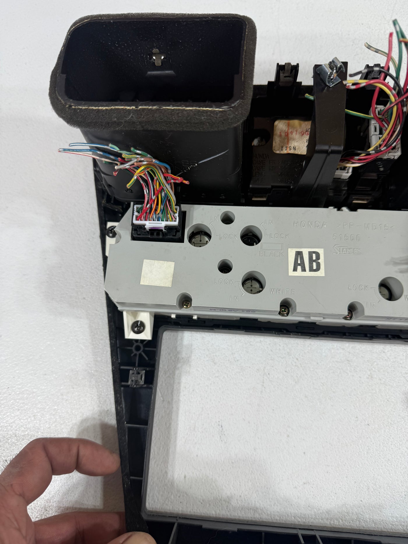 1998-2002 Honda Accord 2 DOORS Front radio Center Dash Bezel With Climate Control OEM