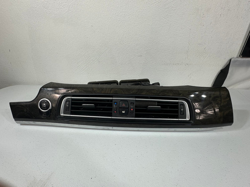 09-15 BMW 750I 740I F01 F02 Center Dash Trim W/ Air Vents OEM Woodgrain OEM