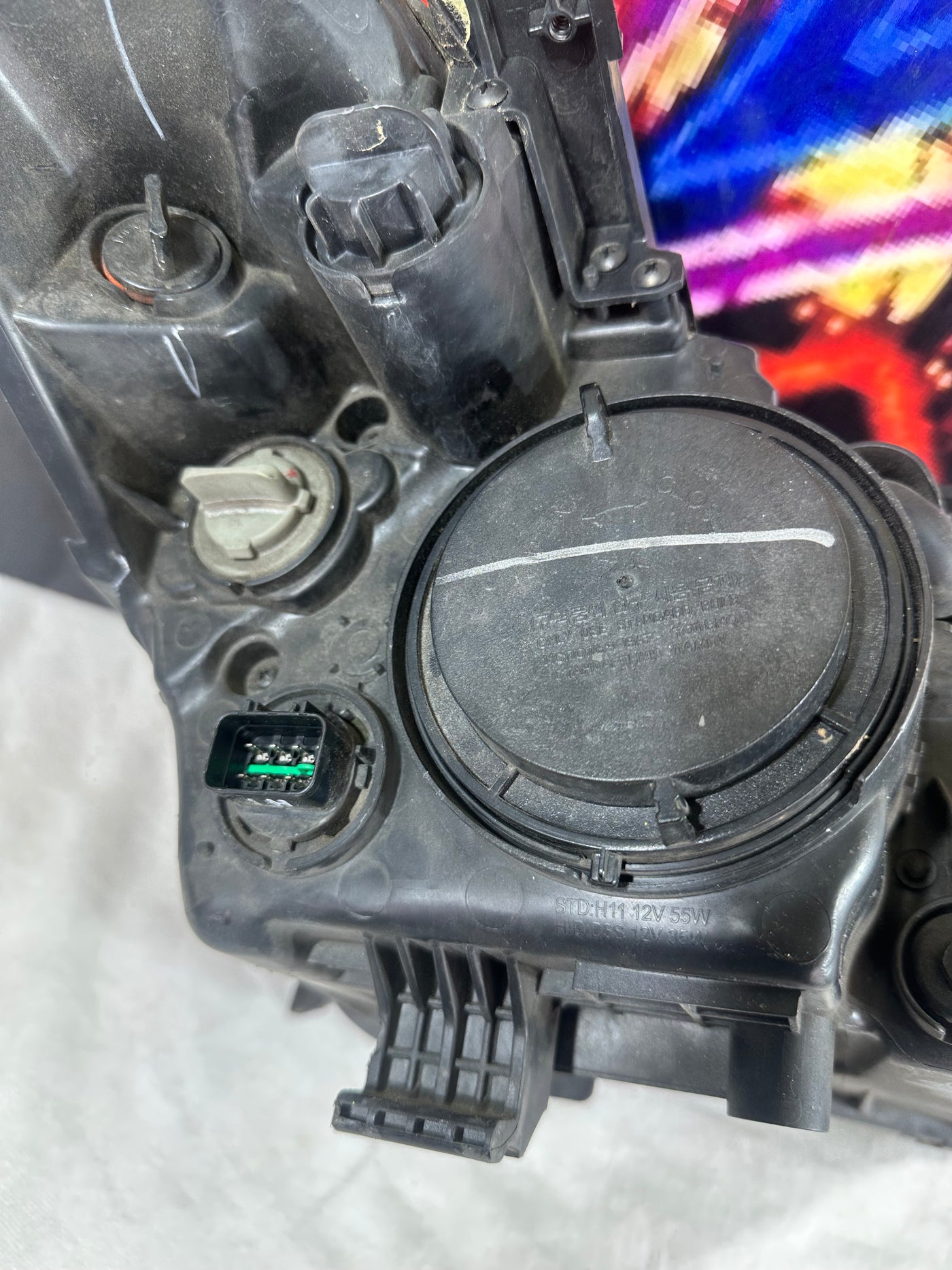 Driver Headlight Korea Built Halogen Fits 13-16 SANTA FE 301732