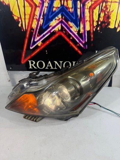 2010-2013 Infiniti G25 G37 Sedan Front Left Side Xenon HID Headlight OEM SMOKED