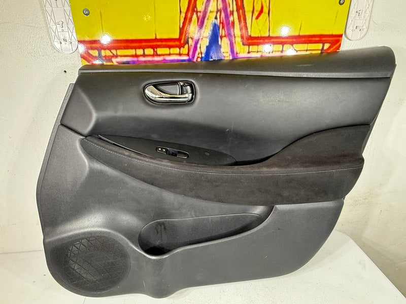 13-17 Nissan Leaf Front Door Trim Panel Right Front Passenger Side Black Cloth OEM