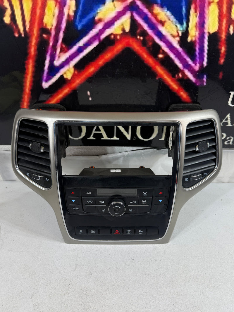 2011-2013 Jeep Grand Cherokee Center Dash Radio/Climate Control Trim Bezel OEM