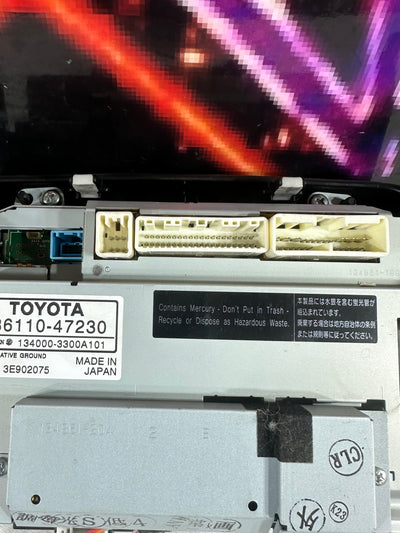 2006-2009 Toyota Prius Radio Info Screen Display With Rear Cam 86110-47230