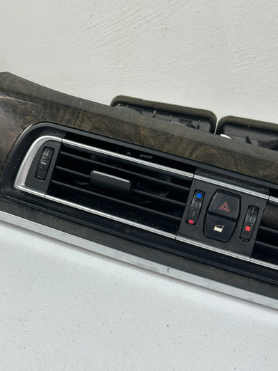 09-15 BMW 750I 740I F01 F02 Center Dash Trim W/ Air Vents OEM Woodgrain OEM