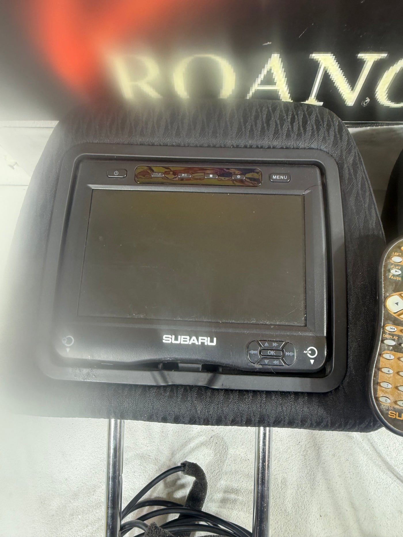 2013 Subaru Legacy Outback Headrest Head Rest Front Driver & Passenger W/ DVD Player OEM