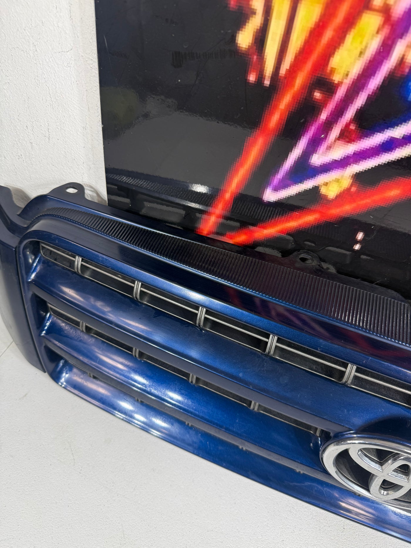 2001 2002 2003 Toyota Highlander Front Upper Grille Grill With Emblem OEM BLUE