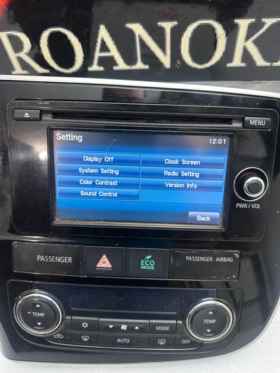 2014-2015 Mitsubishi Outlander AM FM Radio Receiver 6.10 Screen OEM