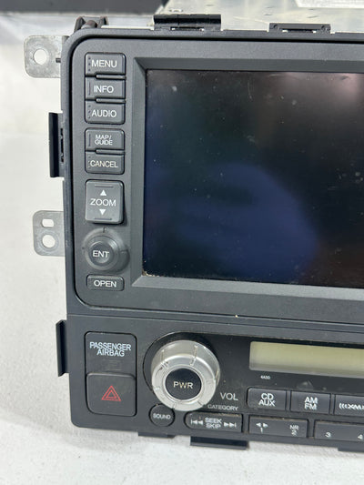 2006-2008 Honda Ridgeline Navigation Radio CD Player Display Screen With Code