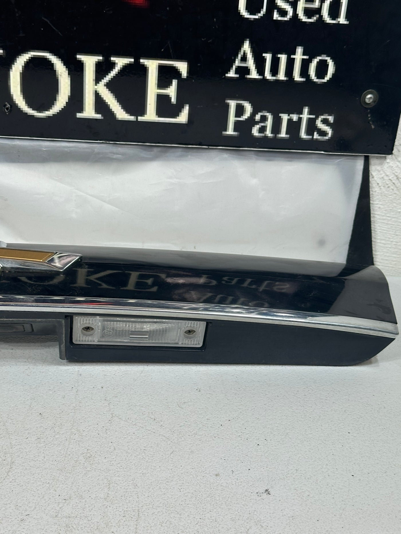 2016-2019 Chevrolet Spark Rear Liftgate Trim Molding With Backup Camera Black OEM