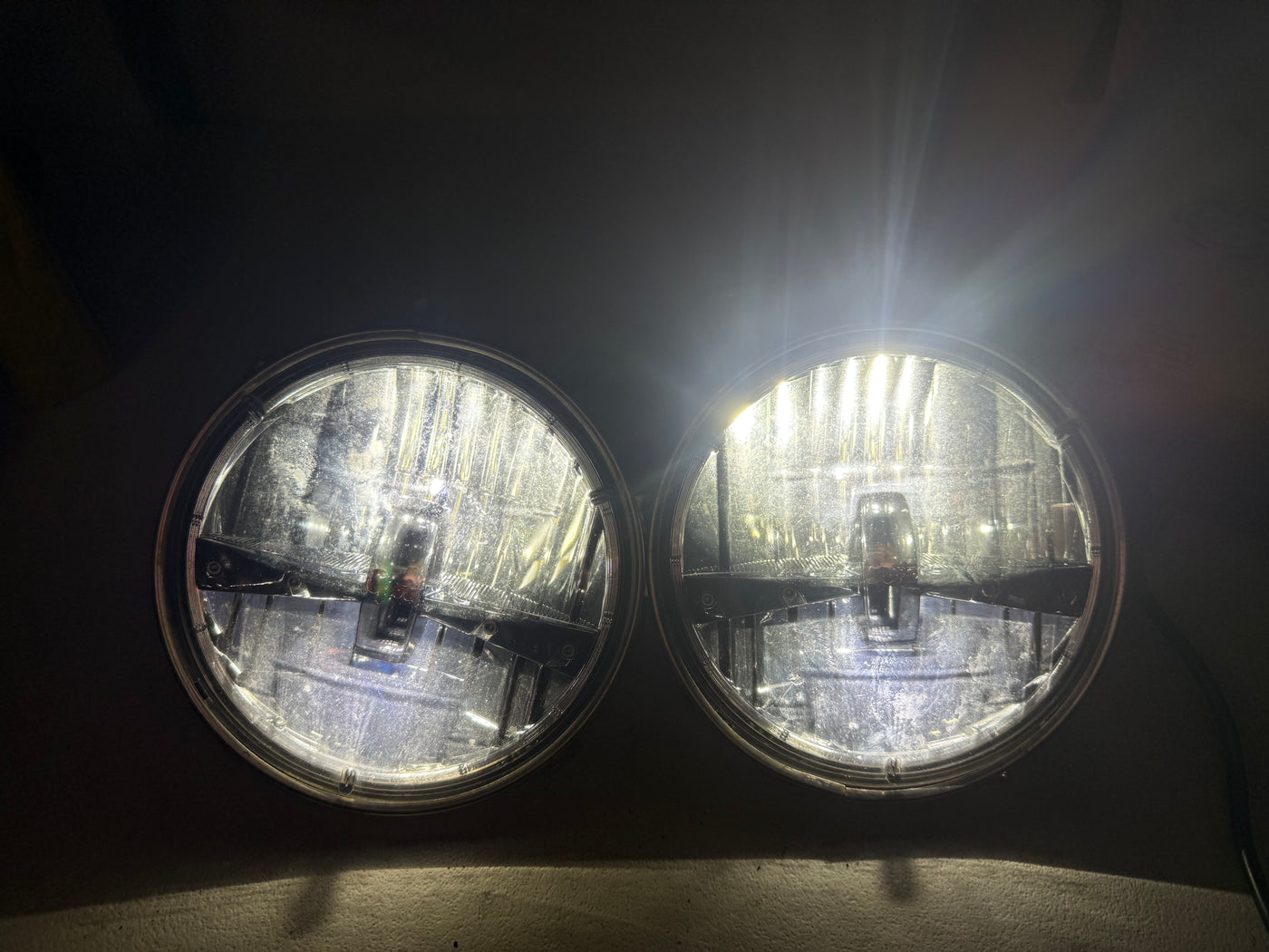 2007-2018 JEEP WRANGLER GROTE LED HEADLIGHT LAMP SET PAIR LEFT AND RIGHT