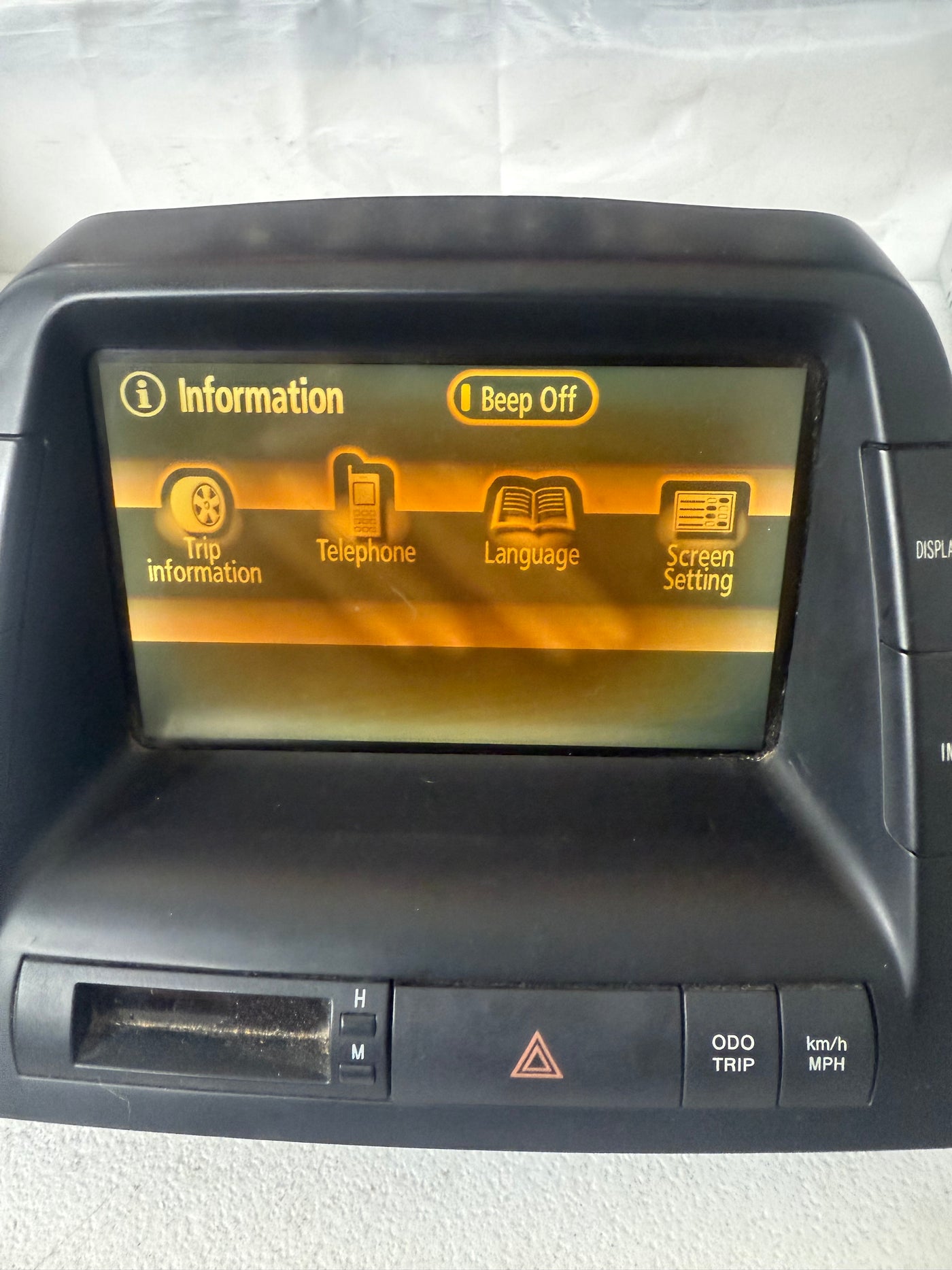 06-09 Toyota Prius MFD Display Screen Info Monitor OEM 86110-47210 No Nav Tested